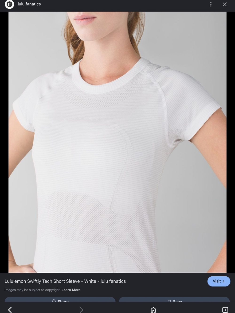 lululemon athletica Swiftly Tech Short Sleeve Top - White size 10